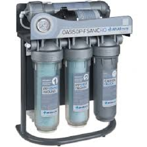 ATLAS - SE6075350  Система зворотного осмосу  OASIS DP-F SANIC PUMP (насос мінералізатор) з каркасом
