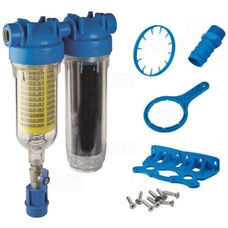 ATLAS - RA6096224  Фільтр  HYDRA RAINMASTER DUO  ?3/4" (латунь) + картриджи RAH, LA  45°C  8 bar