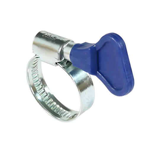 NOLF classic NFC.W1-HB-16-27 Хомут затяжний оцинкований із синім метеликом (500 шт/ящ, 50 шт/уп)