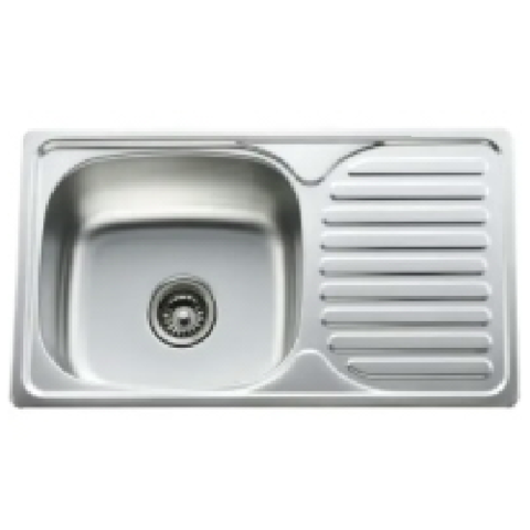 Мойка KRAFT P760*420*08*180 ПРАВА Матов. Квадратна вел. вр.