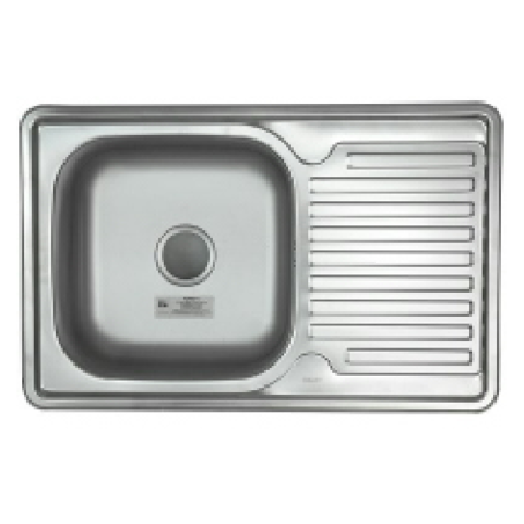 Мийки KRAFT Р780*500*180 Е(0,8mm) вріз. Квадр. Вел. Мат.