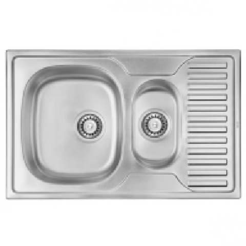 Мойки KRAFT 780-500-15 ДЕК 0.8/180 вріз. двойн.з сушк.