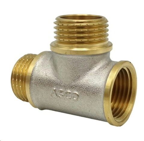 ASCO Трійник 1/2" ЗЗВ нікель. з проточкою 1/100
