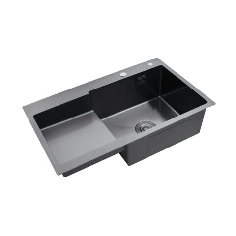 KRAFT Мийка Handmade HS7848 AR - B - BLACK - Права 780*480*230+корзина (2) чорн.
