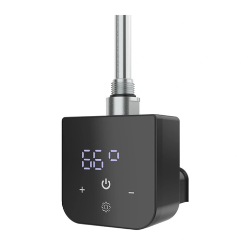 Тен для рушникосушки Pro Onlyheat Onyx Black  0,6 кВт 1/2"  з трійник/ПРИХ МОНТ/зємний тен (8/32)