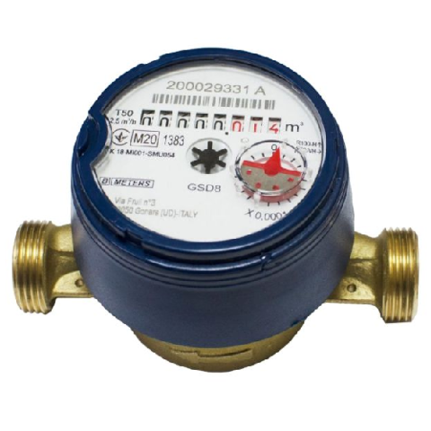 Лічильник води METERS GSD8-I Клас точнос. установки модуля R160 1/2 XB L110 Qn=2.5m3/г. Italia