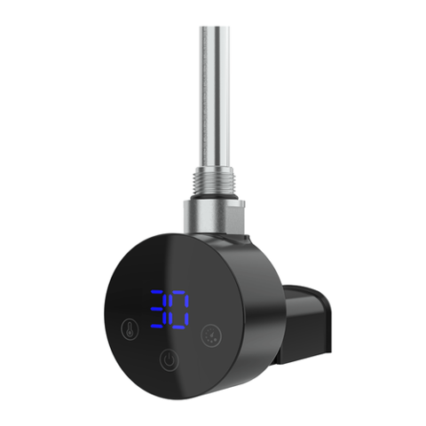 Тен для рушникосушки Pro Onlyheat Agate Black 0,6 кВт 1/2" з трійник/ПРИХ МОНТ/зємний тен (10/40 шт)