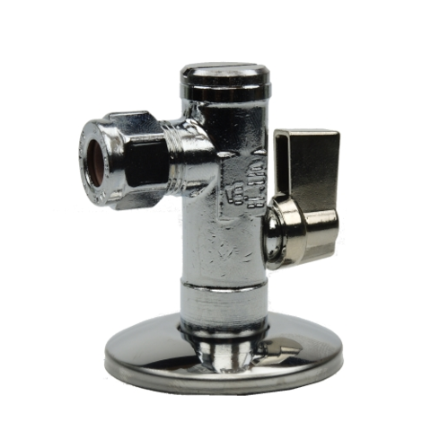 02721 Кран кутовий з фільтром для сантехприладів 1/2" х 3/8"  з цангою  BIANCHI F.lli S.p.A
