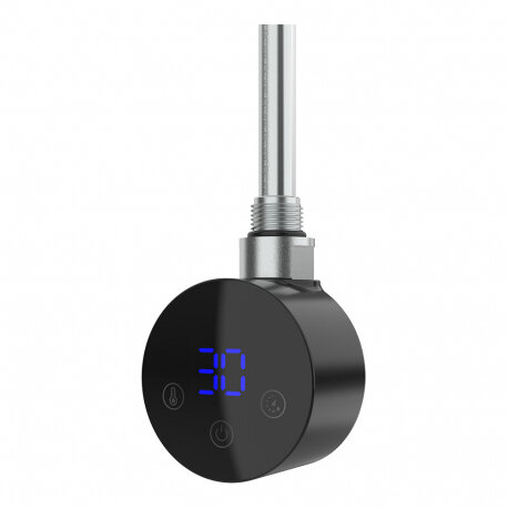 Тен для рушникосушки Onlyheat Agate Black 0,9 кВт 1/2"  з трійником 76 см (1/24 шт)