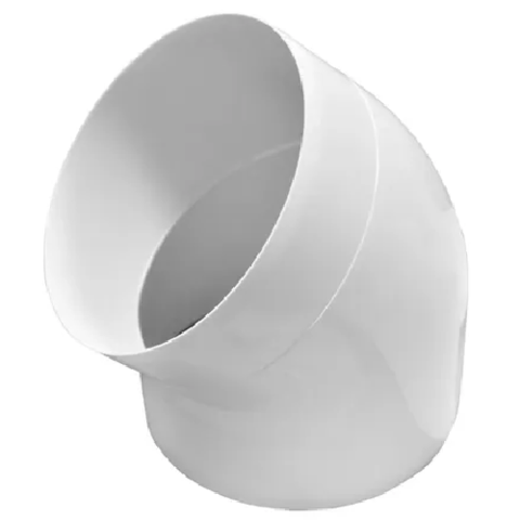 EUROPLAST Коліно AL125-45 пластикове, 125mm, 45° (6шт)