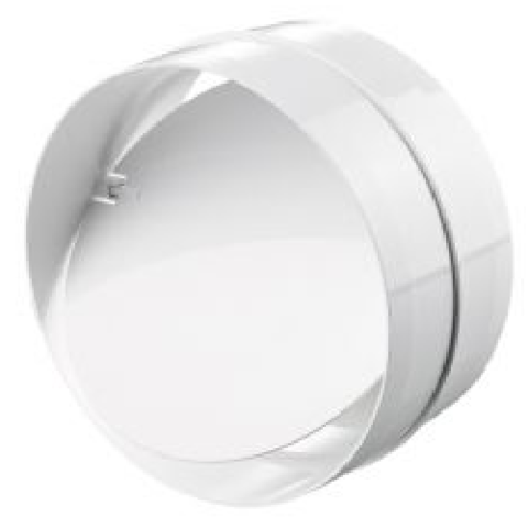 EUROPLAST З'єднання AV100 круглих каналів із заслінкою пластикове, O100mm (10шт)