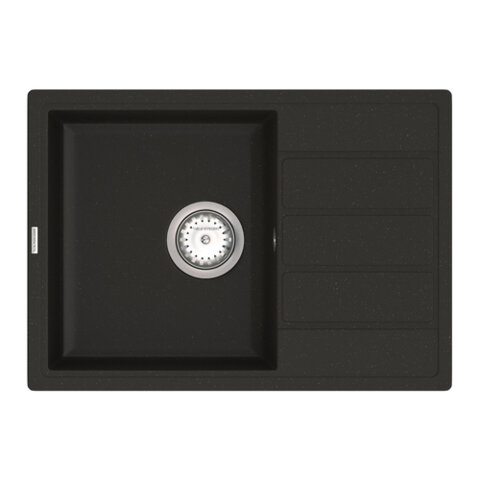Мийка гранітна VANKOR EASY EMP 02.62 Чорна (Black)
