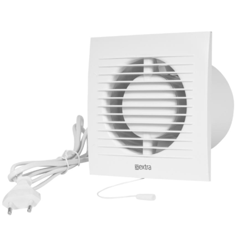 EUROPLAST EE125WP E-EXTRA, Електровентилятор O125mm з проводом та вимикачем