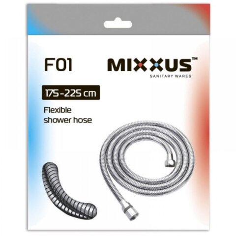 MIXXUS Шланг Chr.F01 розтяжний 175 - 225 см УПАКОВКА КОРОБКА