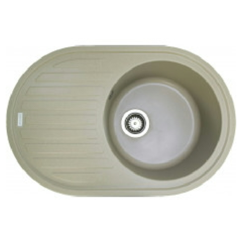 INOVITA ELLIPSIS 765x495x200 Сахара - 02 Мийка кухонна гранітна (Без сифона)