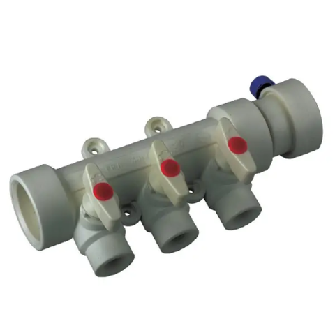 KOER K0170.PRO - 40x20 PPR Колектор 3-way з кульовими кранами (1шт)