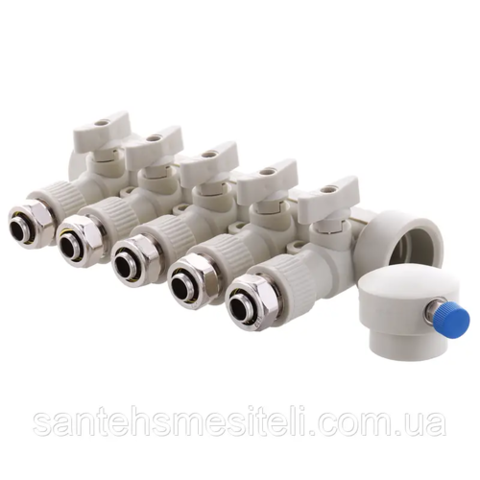 KOER K0193.PRO Колектор розподільний 5-way з фітингом (40x20) (1 шт)