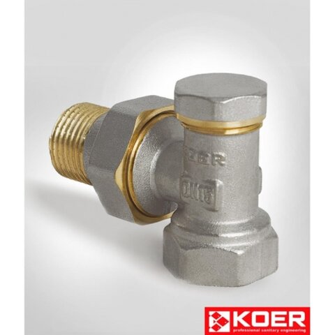 KOER 902 Кран радіаторний 1/2*1/2 Нижній кут