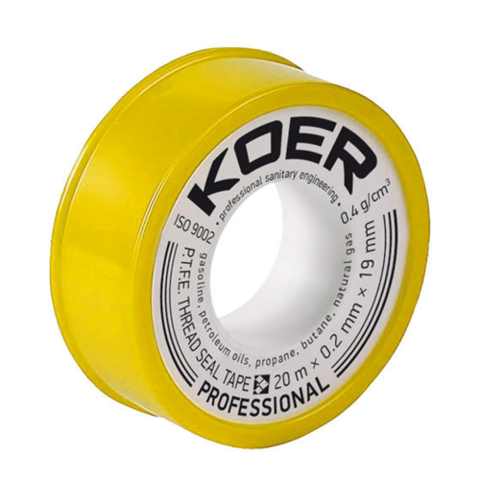 KOER STP-02 PRO (ФУМ стрічка) 20M*0.2mm*19mm GAS (250 шт/ящ)