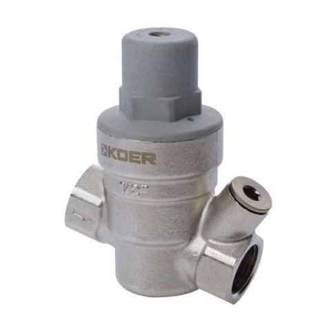 KOER KR. 1253 "1/2"  Редуктор тиску з виходом на манометер