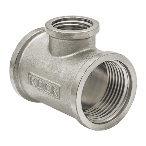 KOER KF.T080608F - 3/4"х1/2"х3/4" ВВВ Трійник редукцій Нікель  (25шт)