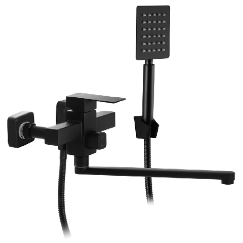 MIXXUS KUB-006 (EURO) BLACK Змішувач для ванни з нерж. сталі SUS304 (кол. чорний)