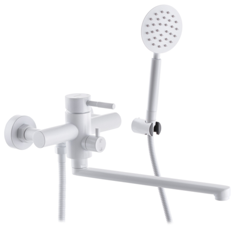 MIXXUS SUS- 006 WHITE Змішувач для Ванни довгий гусак нерж. SUS 304(12шт./ящ)