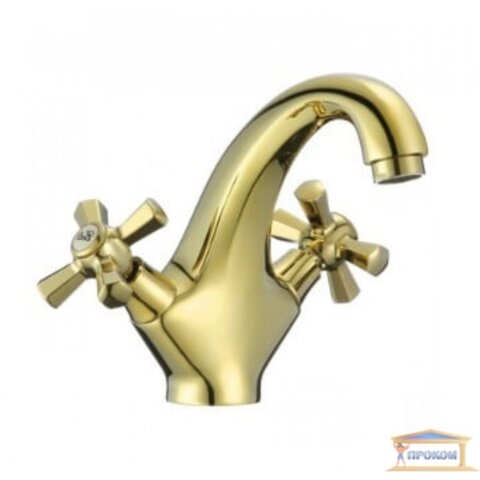 MIXXUS PREMIUM  RETRO GOLD -161 Змішувач для умивальника. Золотистий