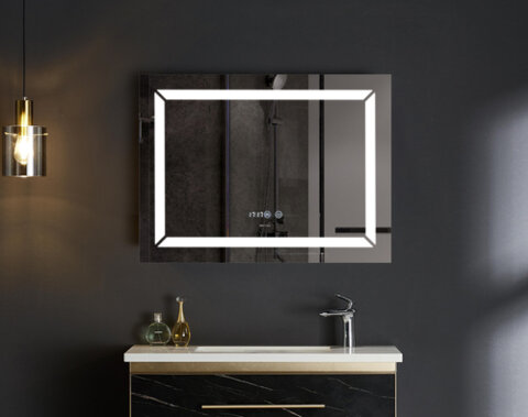 MIXXUS LIGHT MR01-70x50 Дзеркало (годинник, LED-підсвічування, антизапотівання)