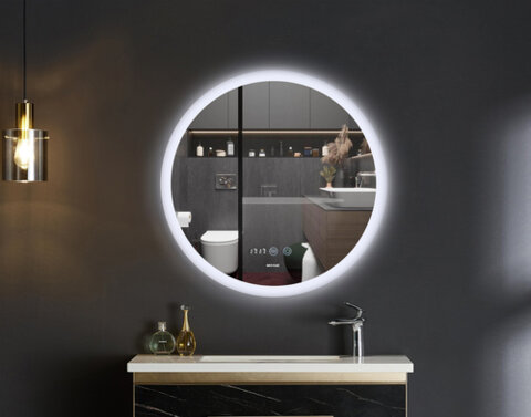 MIXXUS PLAIN MC10-60 Дзеркало (годинник, LED-підсвічування, антизапотівання)
