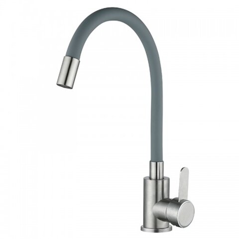 MIXXUS FAN-011 REFLECTOR GRAY Змішувач для кухні з сил.виливом з нерж. ст. SUS304 (кол. сірий