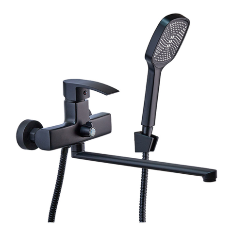 MIXXUS MAGNUM 006 (EURO) BLACK Змішувач для Ванни довгий Чорний