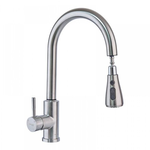 MIXXUS LUX-014 SENSOR Змішувач для кухні сенсорний з висувною лійкою з нерж. сталі SUS304
