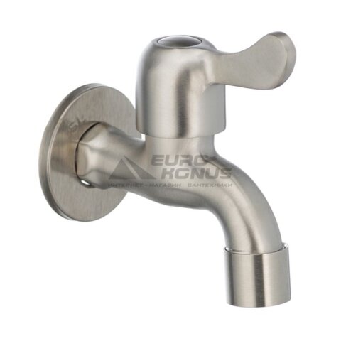 ZERIX BIB-01 Кран для полива одинарний 1/2 із нержавійки короткий