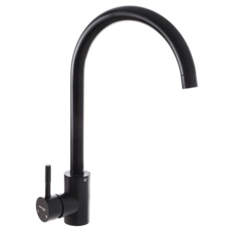 MIXXUS SUS-011 BLACK Круглий високий Змішувач для Кухні з нерж.SUS304  (цв. чорний) (10 шт/ящ)
