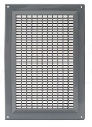 Решітка VR2517P пластикова, 250x170mm Сіра