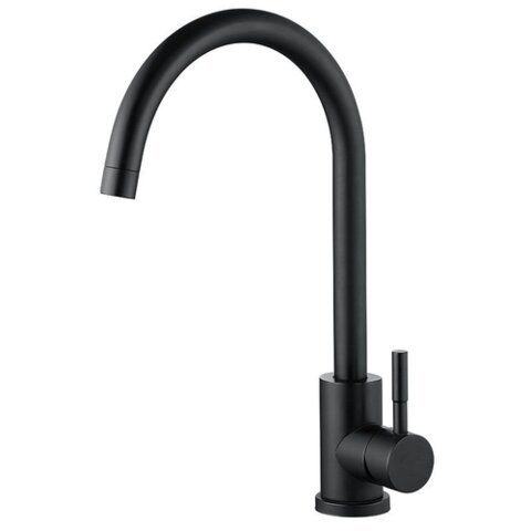 ZERIX LUX-011 BLACK Змішувач для кухні з нерж. сталі SUS304 (кільк. чорний)