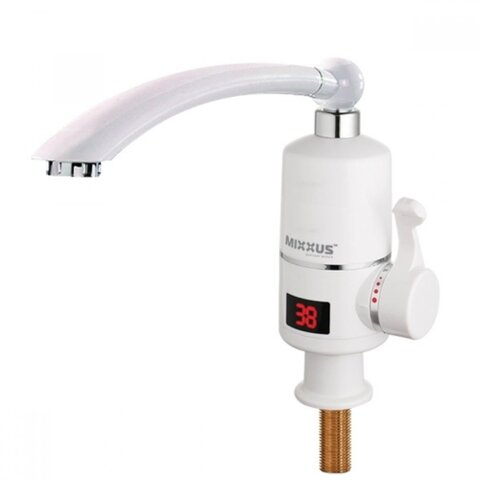 MIXXUS Electra 120-Е Водонагрівач 3 kw проточ. нерж.з індикатором темп.  на мийкуна мийку