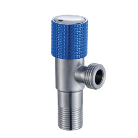 MIXXUS VAL - 08-1/2x1/2 Кран для підключ. сантехпріл. з нерж. ст.SUS304 (синій)(БЛІСТЕР)