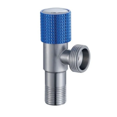 MIXXUS VAL - 10-1/2x3/4 Кран для підключ. сантехпріл. з нерж. ст.SUS304 (синій)(БЛІСТЕР)