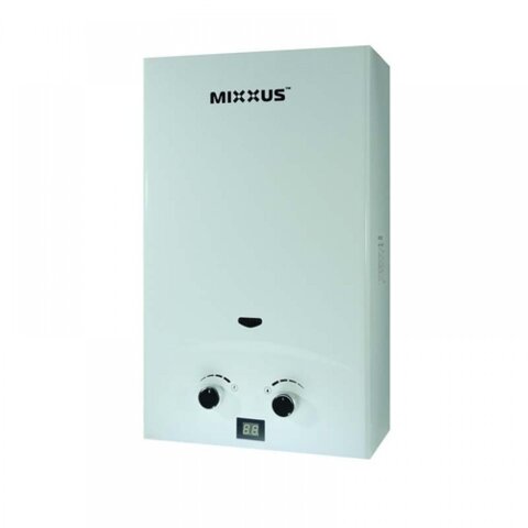 MIXXUS GWH-0110 BASIC WHITE Газова колонка димохідна 10 л/хв (колір білий)