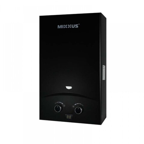 MIXXUS GWH-0210 BASIC BLACK Газова колонка димохідна 10 л/хв (колір чорний) (1 шт/ящ)
