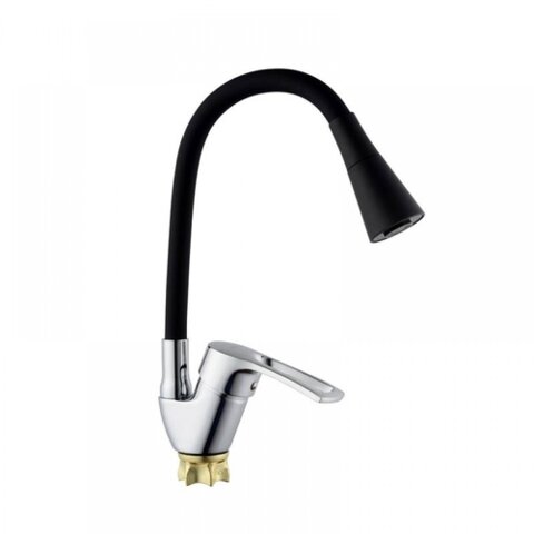 CHAMPION YUB 011-181 (NUT REFLECTOR BLACK Зміш. для кухні з силік. виливом (кол.вил.чорний)