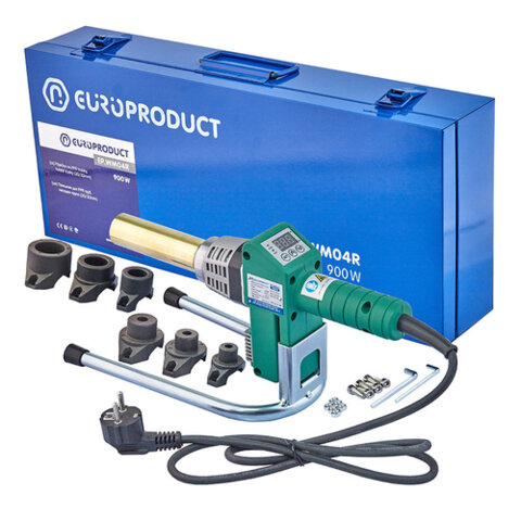 EUROPRODUCT EP.WM04R PPR 900W 20/32mm Паяльник для труб, круглі насадки,