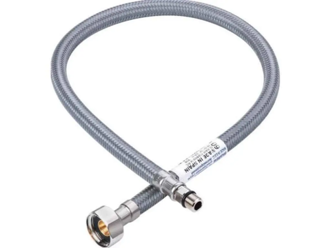 ZERIX Шланг ZHN-02-F1/2"xM10-050 см гнучке підвед. у НЕЙЛОН. обплет., гайки нерж (пара) (100 шт/ящ)