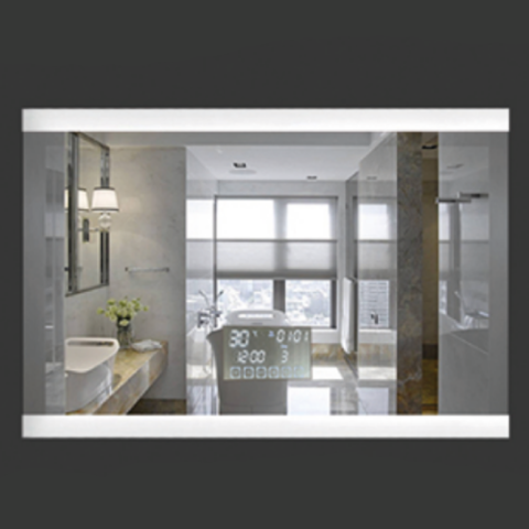 GRUNVEL S90x60 - 29 Дзеркало прямокутне з фронт. підсвіч.; мультифункц. дисплей з блютуз; 90*60 см