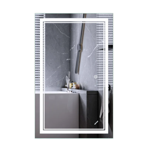 MIXXUS PREMIUM QUADRO MR20-50x80-REVERSE Дзеркало (LED Touch, Anti-fog, димер рег. яскр.) (5шт/ящ)