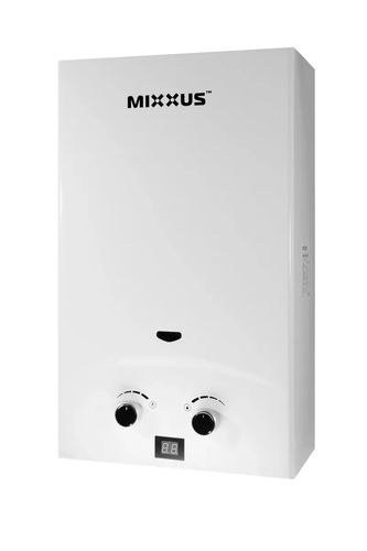 MIXXUS GWH-0112 BASIC WHITE Газова колонка димохідна 12 л/хв (колір білий) (1 шт/ящ)