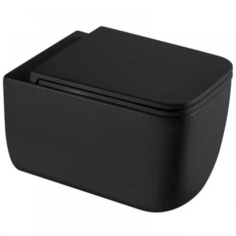 MIXXUS PREMIUM DIVERSE-0301-T1 BLACK Унітаз подвес. 530х365х373mm, сист. смыва TORNADO 1.0 (1 шт/ящ)