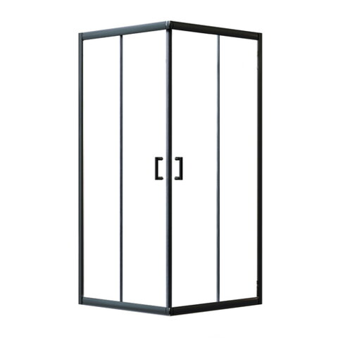 BRITC Orion BLACK 90x90 см Душова кабіна чорна без піддону (скло 6 мм)